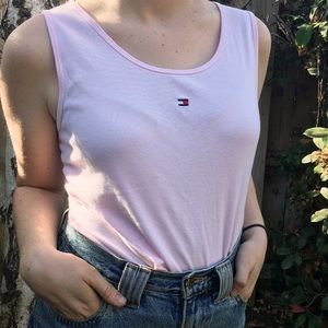Tommy Hilfiger soft sleeveless pink shirt